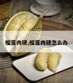 榴莲肉硬,榴莲肉硬怎么办