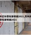 房屋拆迁补偿标准明细2021,苏州房屋拆迁补偿标准明细2021