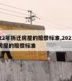 2022年拆迁房屋的赔偿标准,2021拆迁房屋的赔偿标准