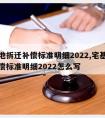 宅基地拆迁补偿标准明细2022,宅基地拆迁补偿标准明细2022怎么写