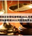 宅基地拆迁补偿标准明细2022,宅基地拆迁补偿标准明细2022河南信阳罗山