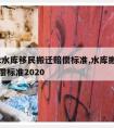 2022水库移民搬迁赔偿标准,水库搬迁房屋赔偿标准2020