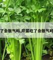 芹菜吃了会胀气吗,芹菜吃了会胀气吗为什么