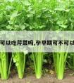 孕早期可以吃芹菜吗,孕早期可不可以吃芹菜