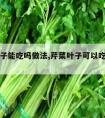 芹菜叶子能吃吗做法,芹菜叶子可以吃吗芹菜叶子