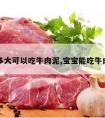 宝宝多大可以吃牛肉泥,宝宝能吃牛肉泥吗