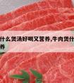 牛肉和什么煲汤好喝又营养,牛肉煲什么汤好吃又营养