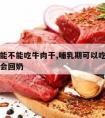 哺乳期能不能吃牛肉干,哺乳期可以吃牛肉干吗会不会回奶