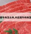 大庄园牛肉怎么样,大庄园牛碎肉怎么样