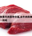 水牛肉和黄牛肉营养价值,水牛肉和黄牛肉营养价值一样吗