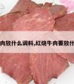 红烧牛肉放什么调料,红烧牛肉要放什么调料