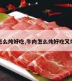 牛肉怎么炖好吃,牛肉怎么炖好吃又烂不柴