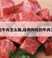 狗狗吃牛肉怎么做,给狗狗吃的牛肉怎么煮