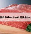 牛肉属性和功效,牛肉的属性是什么样的