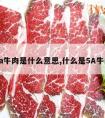 5a牛肉是什么意思,什么是5A牛肉