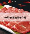 uzi牛肉面的简单介绍