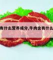 牛肉含有什么营养成分,牛肉含有什么营养成分最高