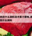 清炖牛肉放什么调料汤才原汁原味,清汤牛肉怎么炖放什么调料