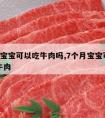 7个月宝宝可以吃牛肉吗,7个月宝宝可不可以吃牛肉