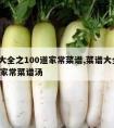 菜谱大全之100道家常菜谱,菜谱大全之100道家常菜谱汤