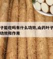 山药叶子能吃吗有什么功效,山药叶子能吃吗有什么功效和作用