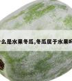 什么是水果冬瓜,冬瓜属于水果吗?