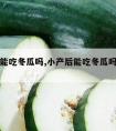 小产后能吃冬瓜吗,小产后能吃冬瓜吗会回奶吗