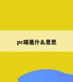 pc端是什么意思