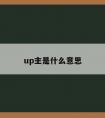 up主是什么意思