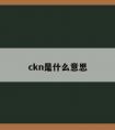 ckn是什么意思