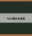 hard是什么意思