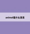 animal是什么意思