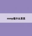 mmp是什么意思