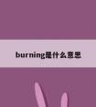 burning是什么意思