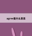 agree是什么意思