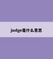 judge是什么意思