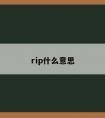 rip什么意思