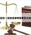 轻伤一级想请律师需要多少钱