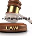 5000块值不值请律师起诉