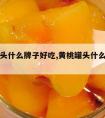 黄桃罐头什么牌子好吃,黄桃罐头什么品牌的好