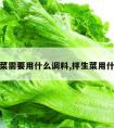 拌生菜需要用什么调料,拌生菜用什么酱