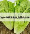 生菜的10种家常做法,生菜的12种做法