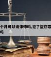 盗窃两个月可以请律师吗,犯了盗窃罪有必要请律师吗