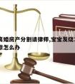 上海离婚房产分割请律师,宝宝发烧388手脚冰凉怎么办