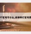 请律师打官司干什么,请律师打官司费用谁出