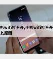 手机wifi打不开,手机wifi打不开是什么原因