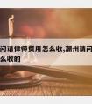 潮州请问请律师费用怎么收,潮州请问请律师费用怎么收的