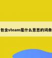 包含steam是什么意思的词条