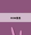 ROM意思