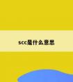 scc是什么意思